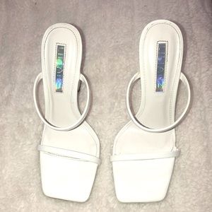 White square heels